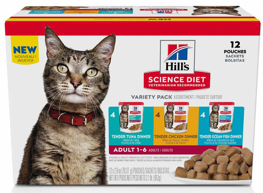 Hills Science Diet Pouch Variety Pack (Feline)